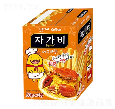 Jagabee薯條蛋黃螃蟹味（盒裝90g）