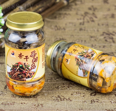 海山香干豆干茶樹菇罐頭