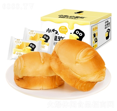 小白心里軟黃油面包休閑小零食早餐夾心面包420g