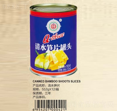 Q3清水筍片罐頭552克