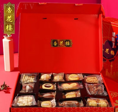 杏花樓糕點禮盒國潮上海情上海特產曲奇堅果餅干610g